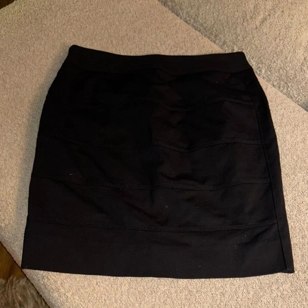White House Black Market Classic Black Mini Skirt